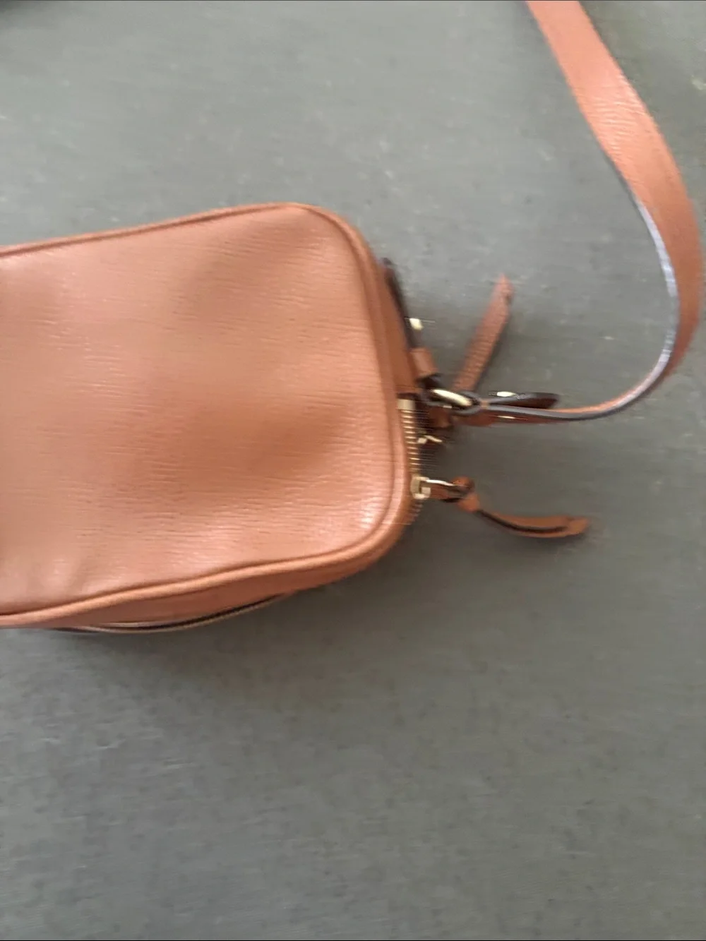 kate spade brown pebbled leather mini crossbody